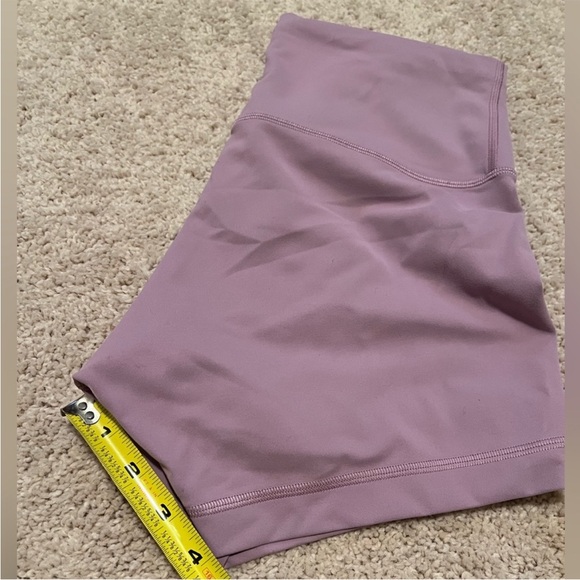 Women's Lululemon Lavender High-Waisted Shorts - Picture 4 of 6